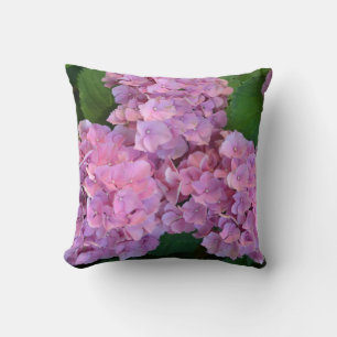 Pastellrosa Hortensia Hydrangea Blume Kissen