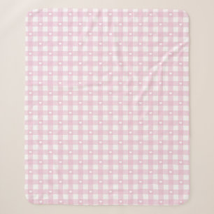 Pastellrosa Karos Sherpadecke