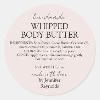 Pastellrosa Körperbutter Organic Business Classic