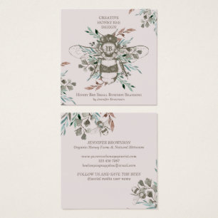 Pastellrosa Kreative Honigbiene Apiary Vintage
