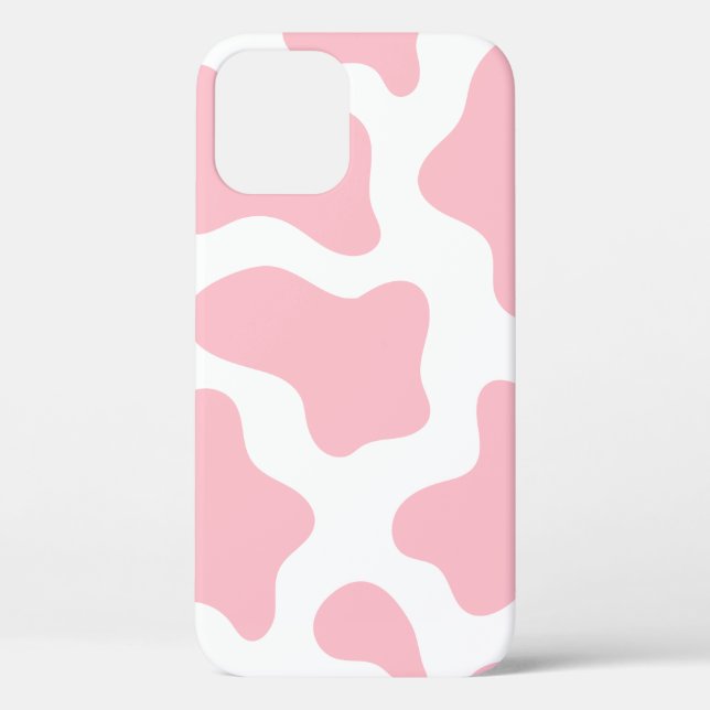 Pastellrosa Kuhprägung Kawaii Case-Mate iPhone Hülle (Rückseite)