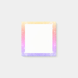 Pastellrosa-Lavendel-GoldGlitzer-Schein Post-it Klebezettel