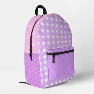 Pastellrosa Lavendelbecher Bedruckter Rucksack