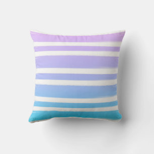 Pastellrosa-lila-blaue Pinsel  Kissen