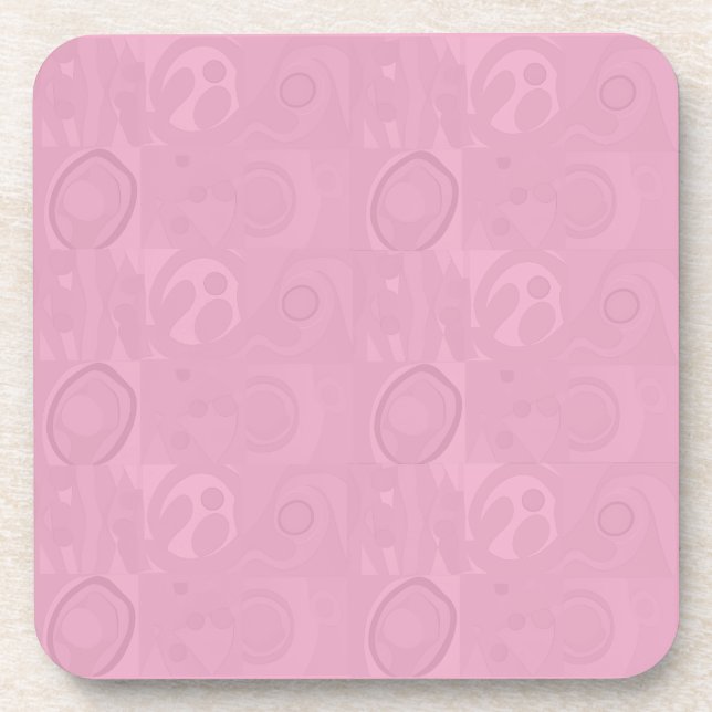 Pastellrosa Muttertags-Kollektion Getränkeuntersetzer (Vorderseite)