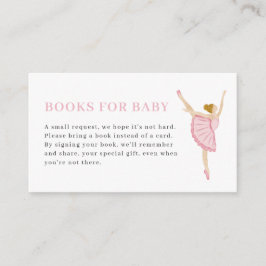 Pastellrosa Nussknacker-Bücher für Baby-Karte Begleitkarte
