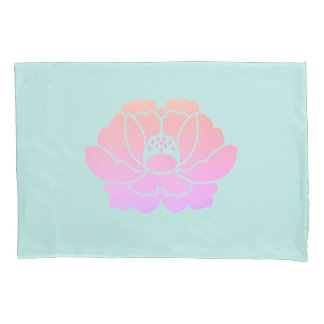 Pastellrosa-Pfingstrosen-Blume Kissenbezug