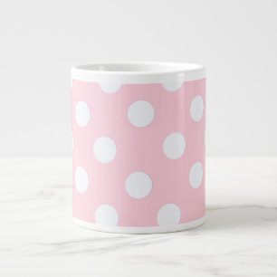 Pastellrosa Punkte   Jumbo-Tasse