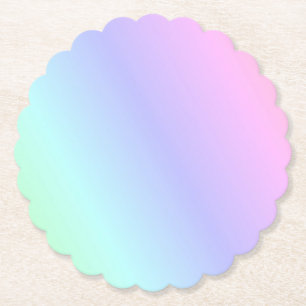 Pastellrosa Rainbow von Farben, hellgrün bis weich Untersetzer