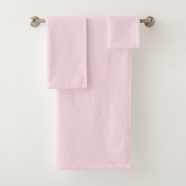 Pastellrosa-Rosen-Einfarbig  Badhandtuch Set (Insitu)