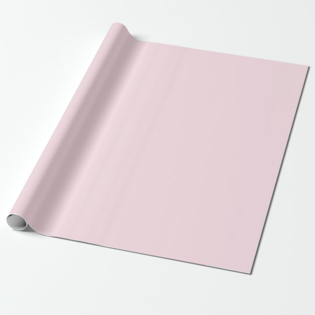 Pastellrosa-Rosen-Einfarbig  Geschenkpapier (Ungerollt)