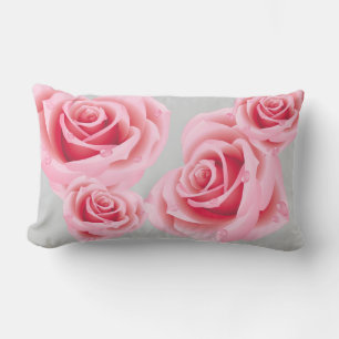 Pastellrosa Roses Kissen