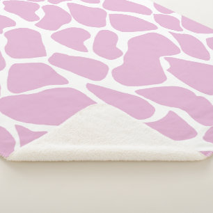 Pastellrosa Safari-Giraffen-Kinderzimmer Sherpadecke