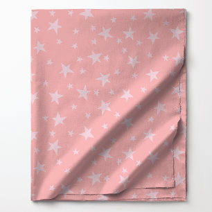 Pastellrosa Sternenhimmel Himmelsmuster Stoff