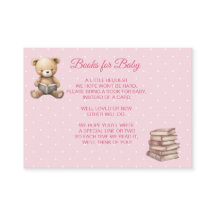 Pastellrosa Teddybär - Bücher fürs Baby 