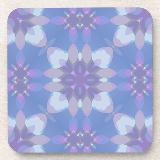Pastellrosa und Blau #1 Untersetzer (Vorderseite)