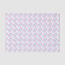 Pastellrosa und blaue geometrische Streifen Tissue