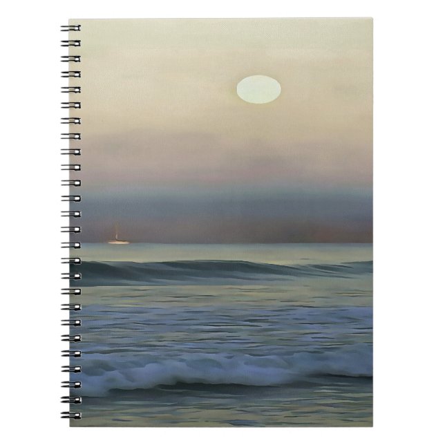 Pastellrosa und Blauer Dalyan Beach Sunset Notizblock (Vorderseite)