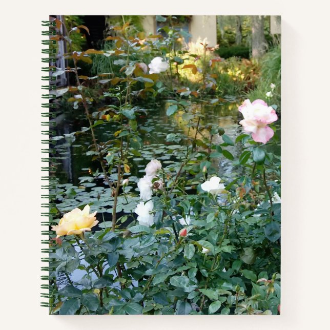 Pastellrosa und Creme-Rose Notizbuch (Vorderseite)