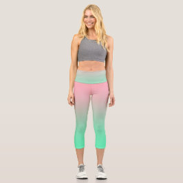 Pastellrosa und hellgrün sollten immer sichtbar se capri leggings