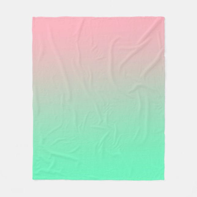 Pastellrosa und hellgrün sollten immer sichtbar se fleecedecke (Vorderseite)