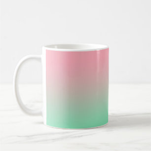 Pastellrosa und hellgrün sollten immer sichtbar se kaffeetasse
