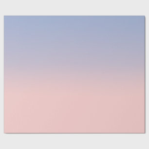 Pastellrosa und Himmel-Blau ombre Geschenkpapier
