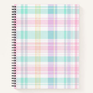 Pastellrosa und Mint Karo-Notizbuch Notizbuch