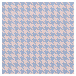 Pastellrosa und Sky Blue Hahnentrittmuster Stoff