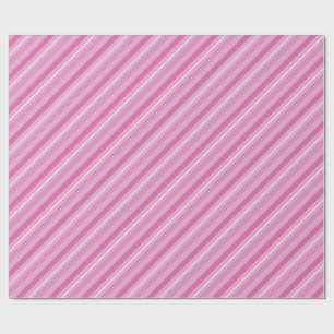Pastellrosa und weiße Candy Cane Streifen Geschenkpapier