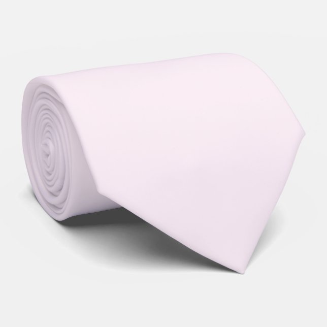 Pastellrosa Uni  Krawatte (Gerollt)
