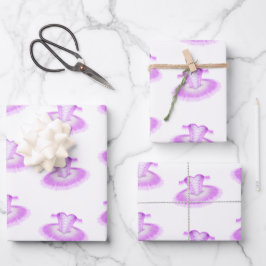 Pastellrosa Wasserfarben Giro del Malcantone Geschenkpapier Set