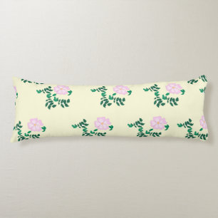 Pastellrosa Wilde Rose Blume Seitenschläferkissen