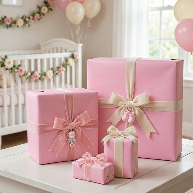 Pastellrosa Wrapping Paper - Weichweiche Blüte Ges Geschenkpapier (Von Creator hochgeladen)