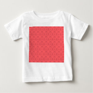 Pastellrot, cool, trendig, dekorativ baby t-shirt