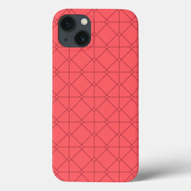Pastellrot, cool, trendig, dekorativ Case-Mate iPhone hülle (Rückseite)