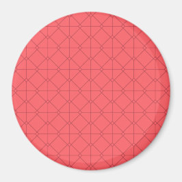 Pastellrot, cool, trendig, dekorativ magnet