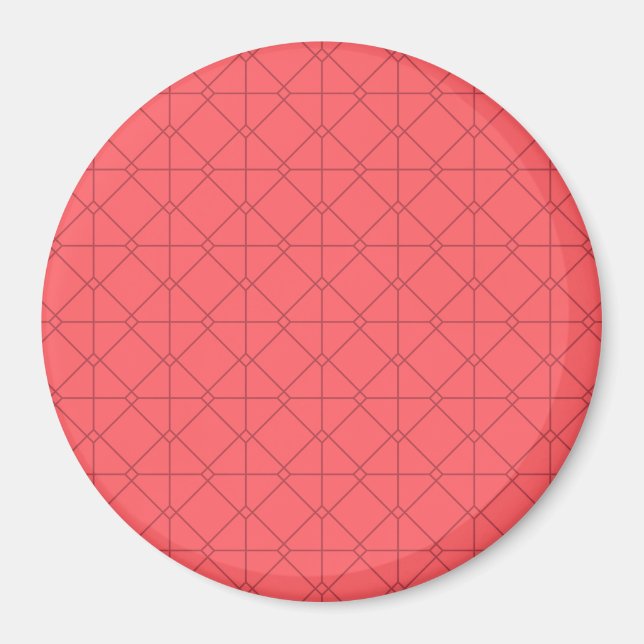 Pastellrot, cool, trendig, dekorativ magnet (Vorne)