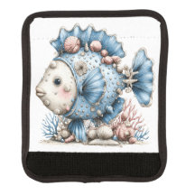 PASTELLROTE UND BLAUE TROPISCHE FISCHE