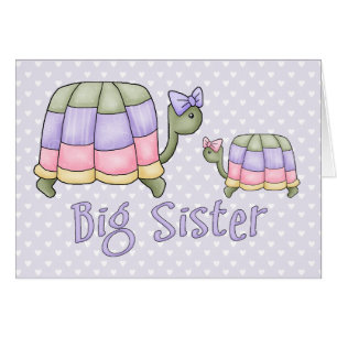 Pastellschildkröten - Big Sister Blank Card