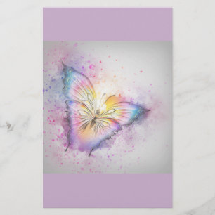 Pastellschmetterling Briefpapier