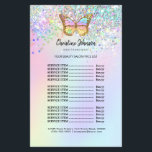 Pastellschmetterling Schönheitssalon Flyer<br><div class="desc">Schönheitssalon Flyer</div>