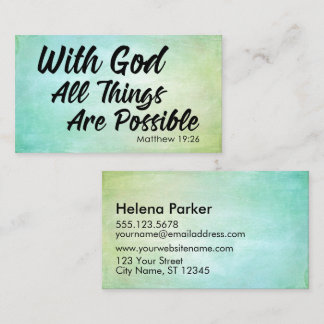 PastellSchmutz-Matthew-19:26 Schrift, die Karte