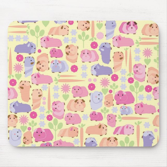 Pastellschweine Guinea Mousepad (Vorne)