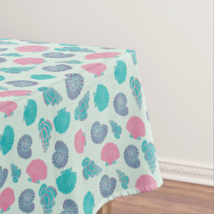 Pastellseashell-Muster 1 Tischdecke