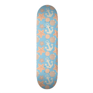 Pastellseemuster Skateboard