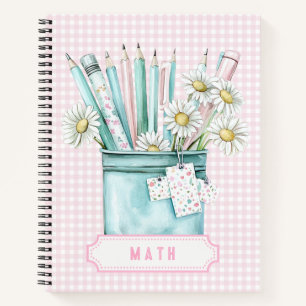 Pastellstifte Mathe Notizbuch