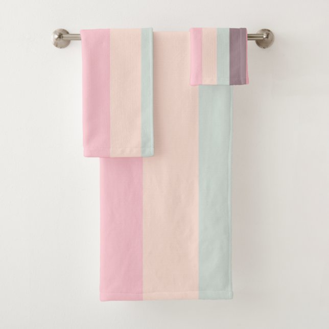 Pastellstreifen Badhandtuch Set (Insitu)