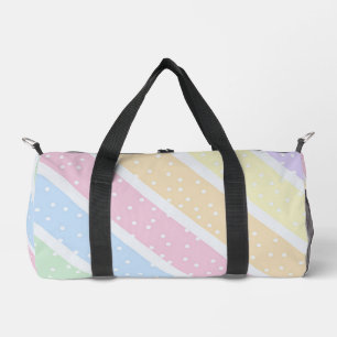 Pastellstreifen Duffle Bag