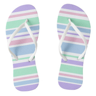 Pastellstreifen Flip Flops
